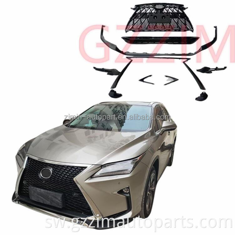 2016-2018 LX RX Upgrade To F-sport Front Spoiler & Grille Set
